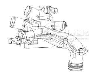 Термостат для а/м PSA 308 (11-)/C4 (10-) 1.6i AT (105°С; АЛЮМИНИЕВЫЙ корпус, аналог 9808647080) LT 2047 9808647080 номера | автозапчасти LUZAR